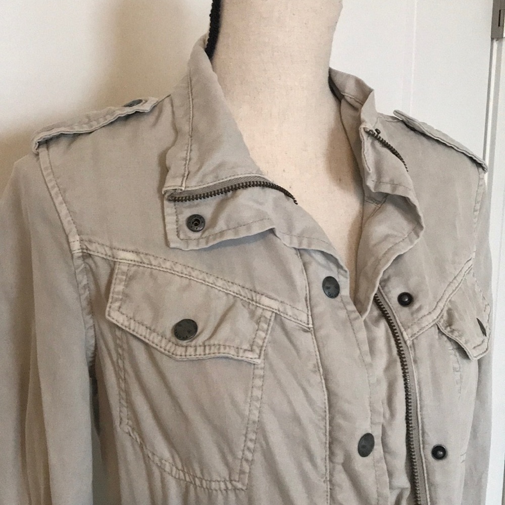 Soft grey cargo jacket